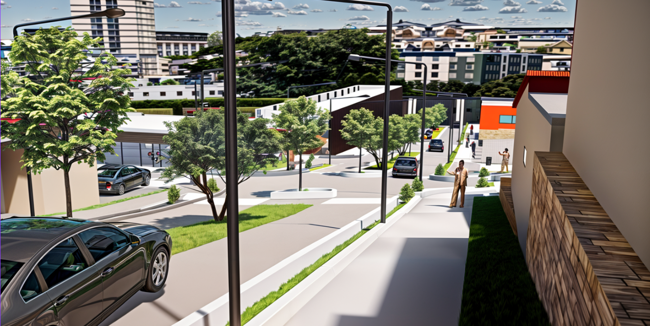 Sector comercial de la Urbanización Rubra